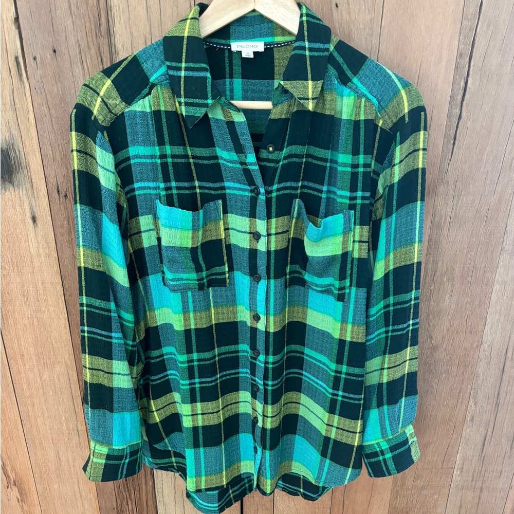 Anthropologie Pilcro Hadley Relaxed Buttondown